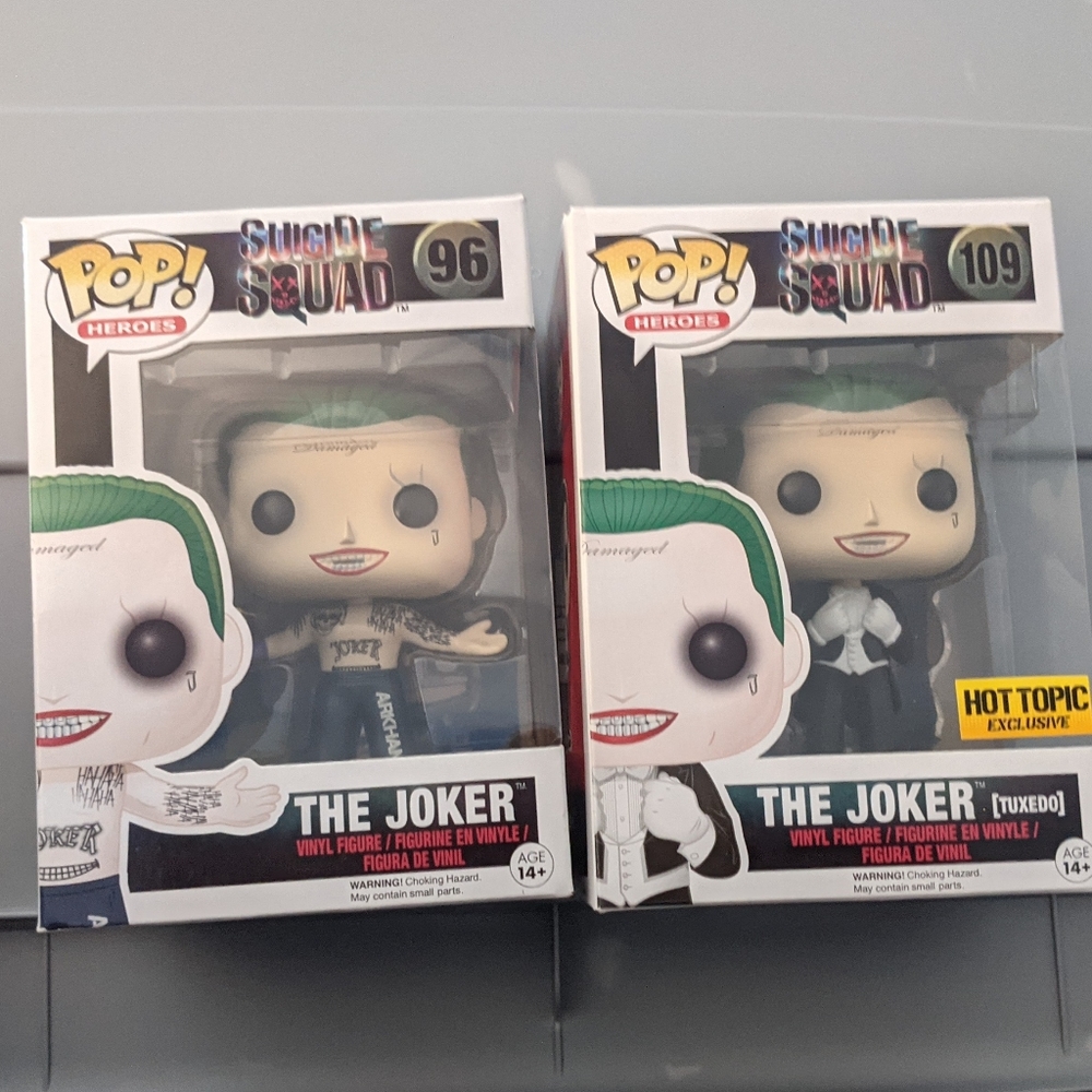 BNIB 2 Funko Pop! Suicide Squad The Joker